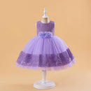 Children's Ball Gown Kids Lace Performance Wedding Birthday Party Flower Girls Dresses