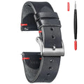 Leather Watch Bands for Men Handmade Watch Strap Quick Release Replacement Wrap of 18mm 20mm 22mm
