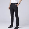 Summer Men's Casual Trousers Size Thin Pants for Male Straight Tube Slim Fit Solid Color Trouser