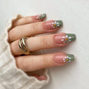24pcs French Finished Nails Art Seamless Removable Nails Decoration Acrylic Press On Nails Tips