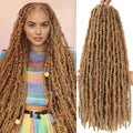 18 24 Inch Butterfly Locs Crochet Hair Extensions Synthetic Distressed Butterfly Soft Locs Crochet Braids Hair for Black Women