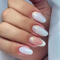Press On Nails Detachable Fake Nail Tip gold heart with Design Manicure Patches Press On Nails