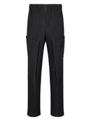 Pleated Men Pocket Detachable Cargo Pants Designer Clothes Casual Straight Leg Pants