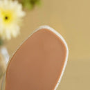 Genuine Leather Simple Women Slippers Wedges High Heels Platform Slippers Ladies Summer Dress Shoes