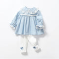 Children's Clothing Girls Autumn 2 piece Set with Water Droplet Children's Clothing Outdoor
