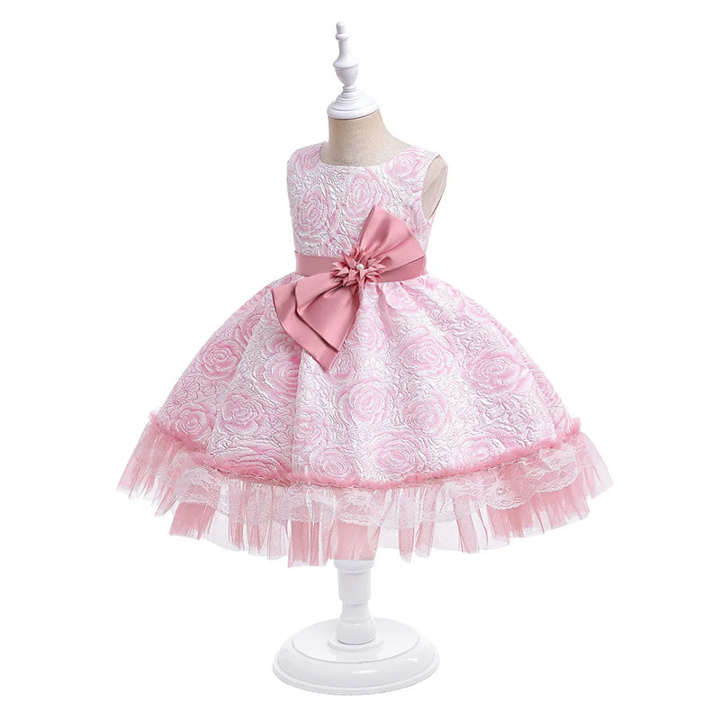 Bridemaids Girl Dresses Costume Summer Pageant Wedding Princess Kids Dress for Girls Flower Birthday Evening Gown