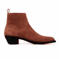 Men's Genuine Leather Ankle Boots – Stylish Chelsea Boots with Frosted Finish