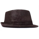 Brown fedora hat on a white background, Obroi