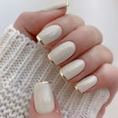 Dark Ins-style Black Vine Press-on Nail Art Popular among European and American foreign