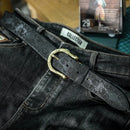 Genuine Leather Men's Belt Luxury Designer Strap Engraving Pure Copper Buckle Classic Retro Jeans Soft Belt