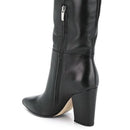 Women Long Boots Heels Leather Zipper Over The Knee Boots Autumn Winter Warm Shoes