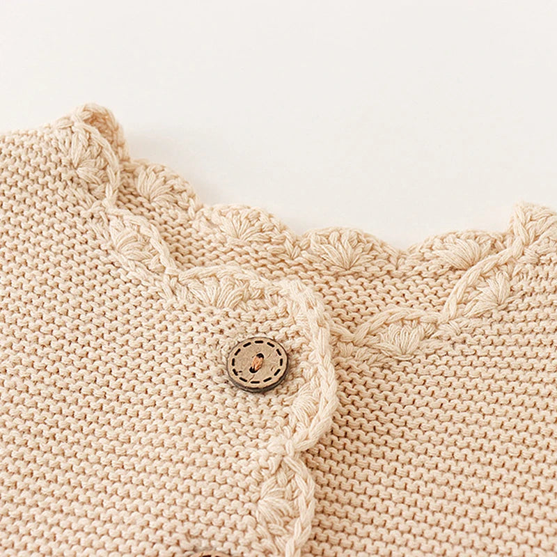 Autumn 0-3Yrs Children Clothes Infant Baby Girls Knitting Cardigan Newborn Baby Girls Sweater