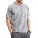 T Shirt For Men Summer Cotton Solid Blank O-neck Men Clothing