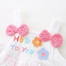 Baby Girls Bodysuits Flowers Kids Baptism Bodysuit Infant Baby Christening Clothes
