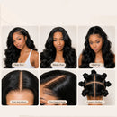 Human Hair Wigs Body Wave Raw Hair Wavy Transparent Full Lace Frontal Scalp Wig