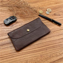 Genuine Leather Wallets Men Long Slim Men's Purse With Passport Card Holder Zipper Coin