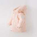 Winter Children Clothing Girls Duck Down Jacket Hooded Warm Outerwear