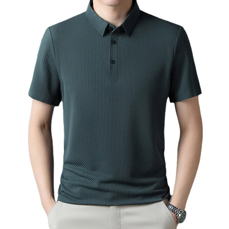 Summer Polo Shirt Men Short Sleeve Shirt for Men Fashion Solid Mens Casual Polo Tee