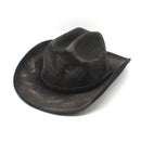 Western Cowboy British Felt Big Edge Sunshade Gentleman Fireproof Design Top Hat