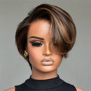 Short Pixie Bob Cut Human Hair Wigs 13x4 Lace Front Wig  Wigs Lace Frontal Human Hair Wig