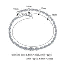 Tennis Bracelets for Women Round Lab Diamond GRA 925 Sterling Silver 18k Dainty Bracelet Gift Jewelry