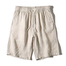 Men Shorts Pure Linen Casual Summer Trend Waist Loose Pants Thin Linen Men's Shorts