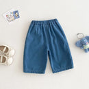 Spring Girls Denim Jeans Lace Trim Casual Pants for Babies & Toddlers