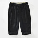 Black pants with a tie waist on a white background, Obroi