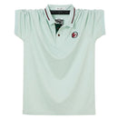 Summer Men Short Sleeve Polo Shirt Business Casual Classic Fat Loose Solid Polos Brand Clothing Tops