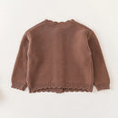 Autumn 0-3Yrs Children Clothes Infant Baby Girls Knitting Cardigan Newborn Baby Girls Sweater
