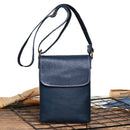 Genuine Leather Cellphone Pouch With Shoulder Strap Men Women Shoulder Bag Small Crossbody