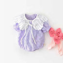 Baby Summer Thin Short Sleeved Jumpsuit Stylish Baby Girl