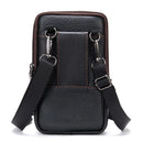 Men's Genuine Leather Mini Waist Bag for Men Crossbody