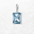 Stone Dangle Charm Pendant Fine Jewelry Europe Club Bohemia Women Gift In 925 Sterling Silver