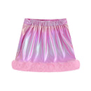 Autumn Kids Girl Mini Skirts Plush High Elastic Waisted Short Skirts Fall Casual Pencil Skirts
