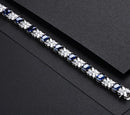 Sapphire Bracelets Charms Sterling Silver Created Sapphire Bracelet For Women Jewellery