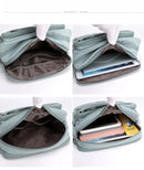 Woman's Shoulder Bag Multilayer Solid Zipper Crossbody Bags for Women Simple Female Messenger Flaps