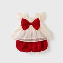 Girls Clothing Sets Summer Kids Clothes Suit Big Bow Baby Tops Shorts Children Outfits 0-4Y