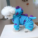 Puppy Jumpsuit Pet Warm Sweater Winter Autumn Cute Cartoon Clothes Small Dog Hoodie Cat Pajamas
