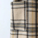 Spring Sleeveless Office Plaid Vest Coat Women Belt Long Vest Waistcoat Female Pockets Outerwear Long Vest Ladies Vintage