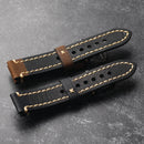 Handmade Vintage Brushed Crazy Horse Leather Strap