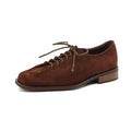 Women Loafer Lace-up Spring Shoes Women Genuine Leather Women Oxford Shoes