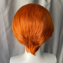 Short Bob Cut Cosplay Wigs for Men Light Orange Women Free Part Wig Glueless 13x4 Wig Natural Hairline 150%