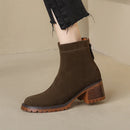 Ankle Boots Ladies Winter Autumn Boots Platform Thick High Heels Women Shoes