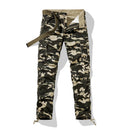 Men's Cotton Casual Cargo Pants Baggy Travel with Multi Pockets