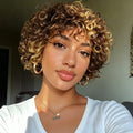 Short Pixie Cut Wig Human Hair Wig with Bangs Glueless for Women  Wig For Daily Party Wear