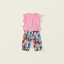 Girls Summer Sleeveless Vest Pants Two Piece Set