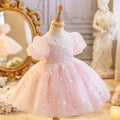 Girl's Princess Dress Spring Fairy Girl Little Girl Birthday Party Puffy Tulle Performance Dress