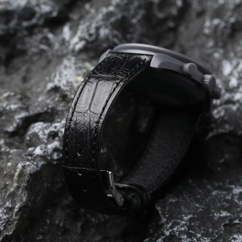 Handmade Old Vintage Bamboo Pattern Genuine Leather Bracelet Leather Ultra-thin Soft Men's Bracelet