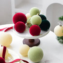 Velvet Christmas Ball Christmas Tree Small Pendant Festive Atmosphere Decoration Layout Scene Props Xmas